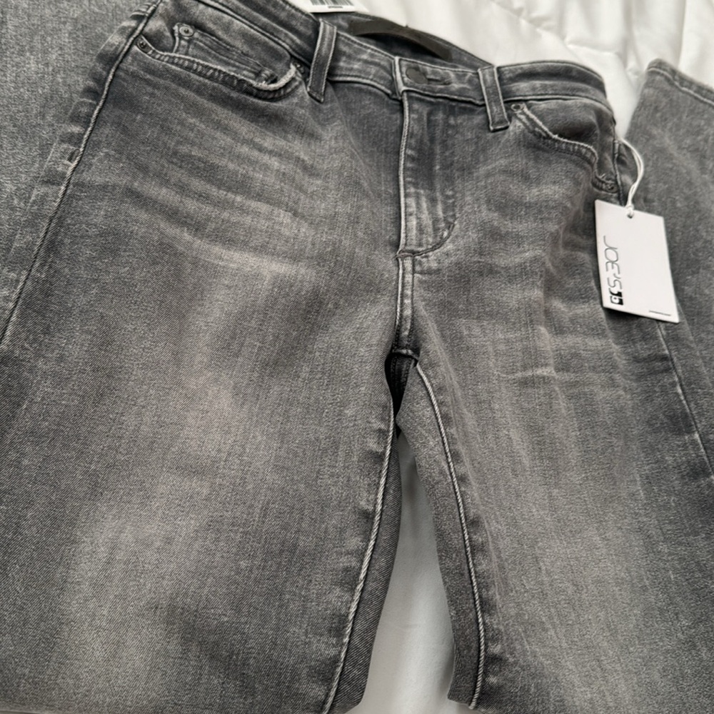 * Joe's Jeans Women Charlie High Rise Skinny Ankle Grey Distressed Jeans - Picture 3 of 11
